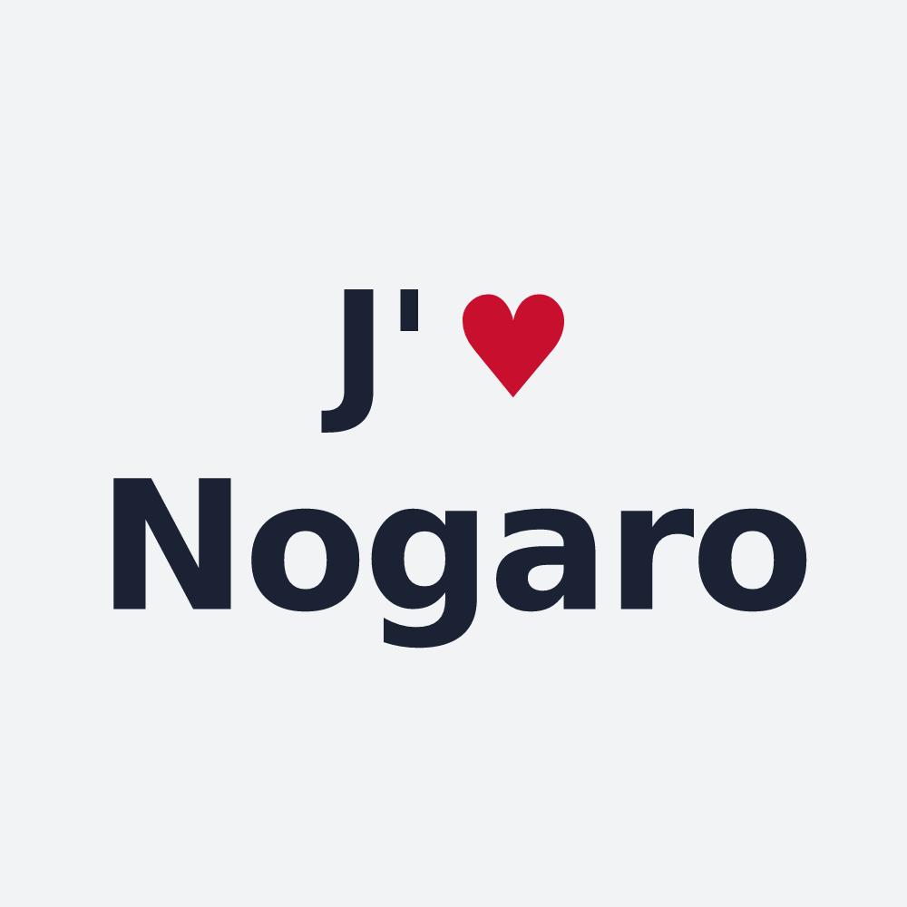 Poster personnalisé Nogaro — design J'aime Nogaro