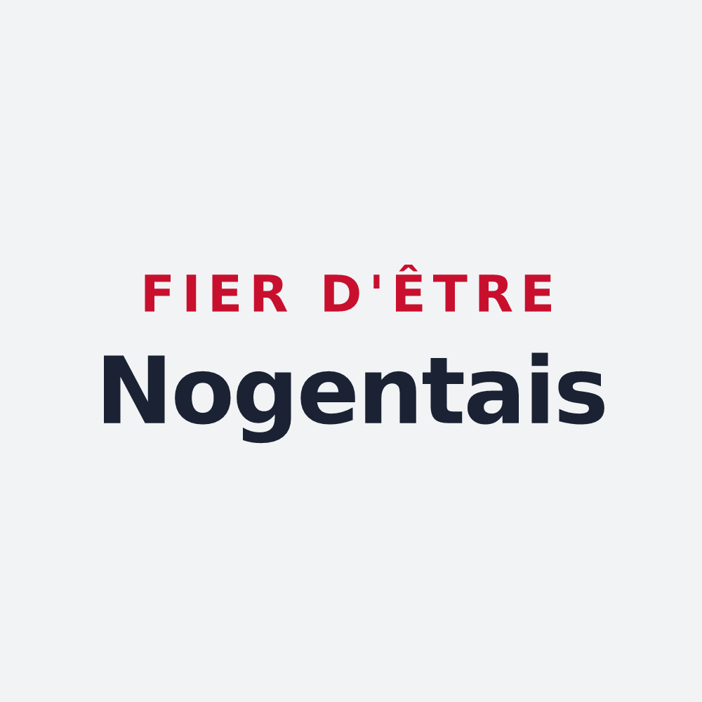Poster « Fier d'être Nogentais » — design pour Nogent