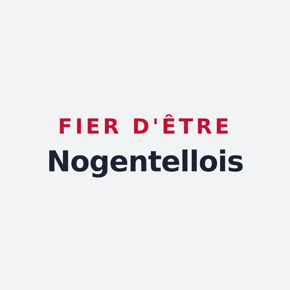 Poster « Fier d'être Nogentellois » — design pour Nogentel