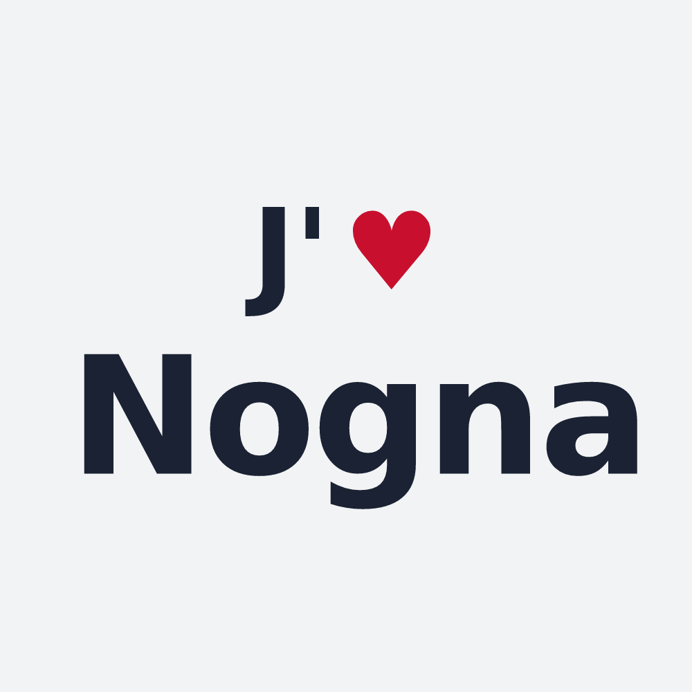 Poster personnalisé Nogna — design J'aime Nogna