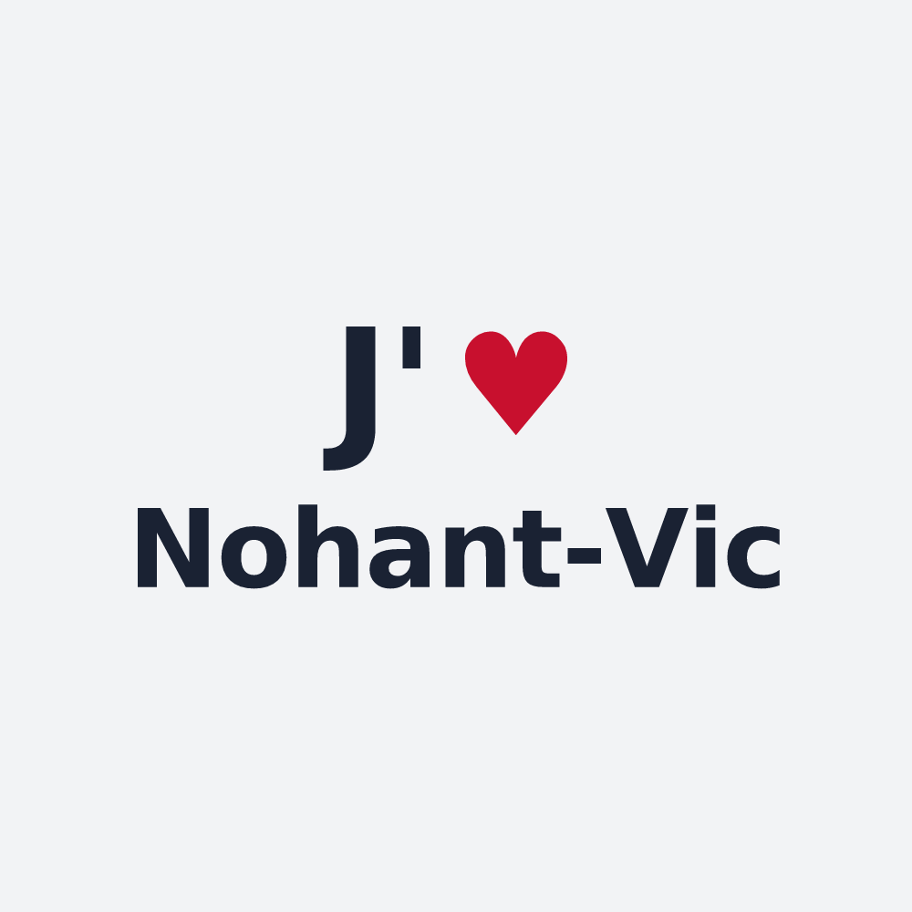 Poster personnalisé Nohant-Vic — design J'aime Nohant-Vic