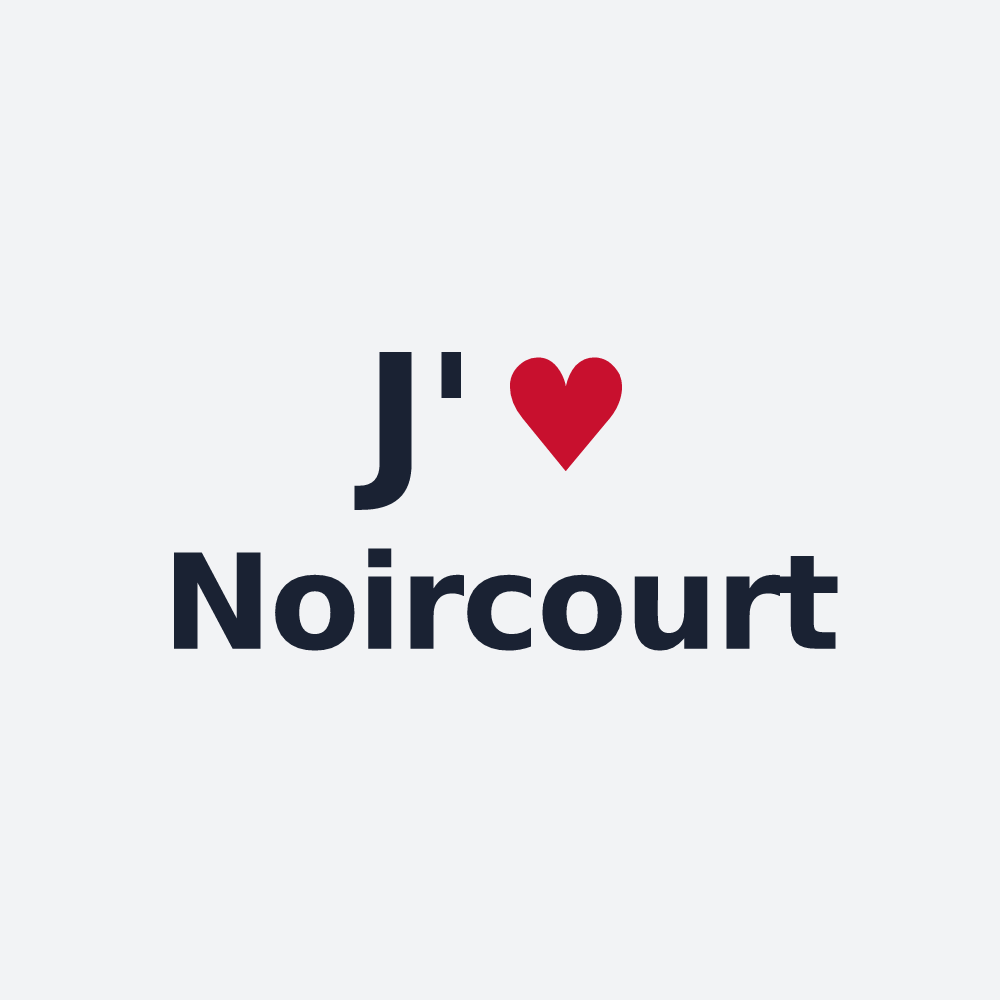 Poster personnalisé Noircourt — design J'aime Noircourt