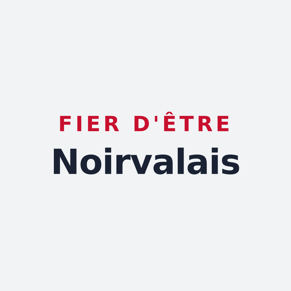 Poster « Fier d'être Noirvalais » — design pour Noirval