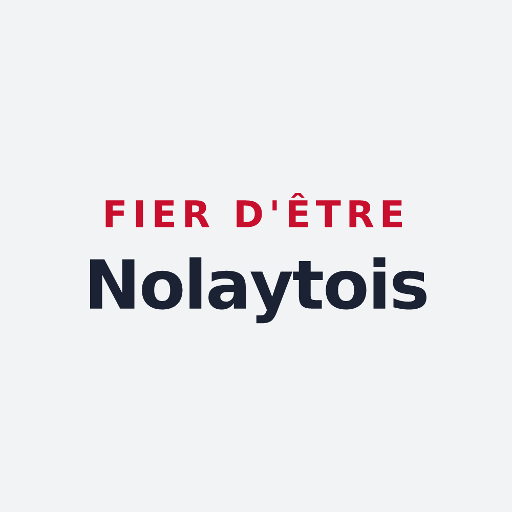 Poster « Fier d'être Nolaytois » — design pour Nolay