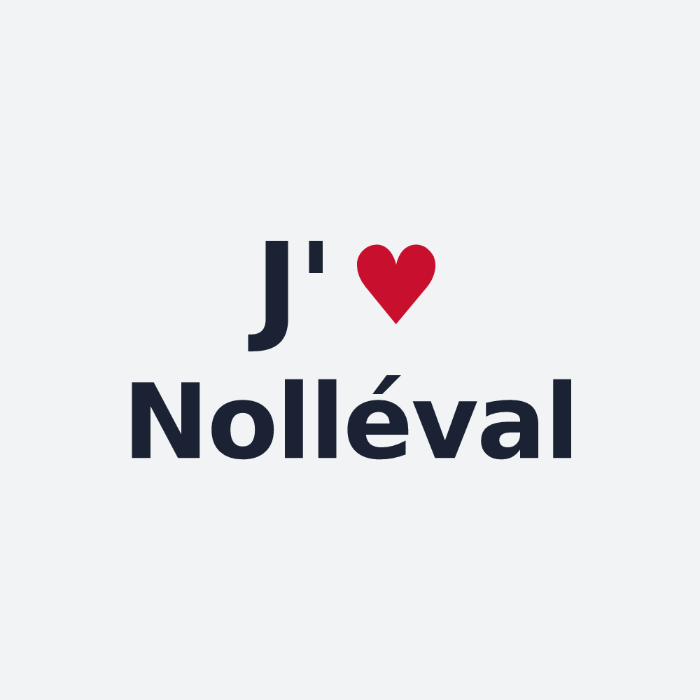 Poster personnalisé Nolléval — design J'aime Nolléval
