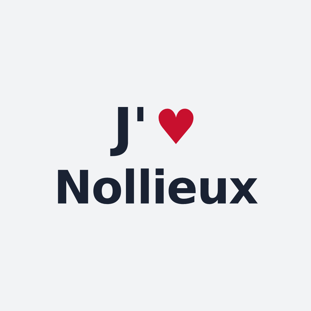 Poster personnalisé Nollieux — design J'aime Nollieux