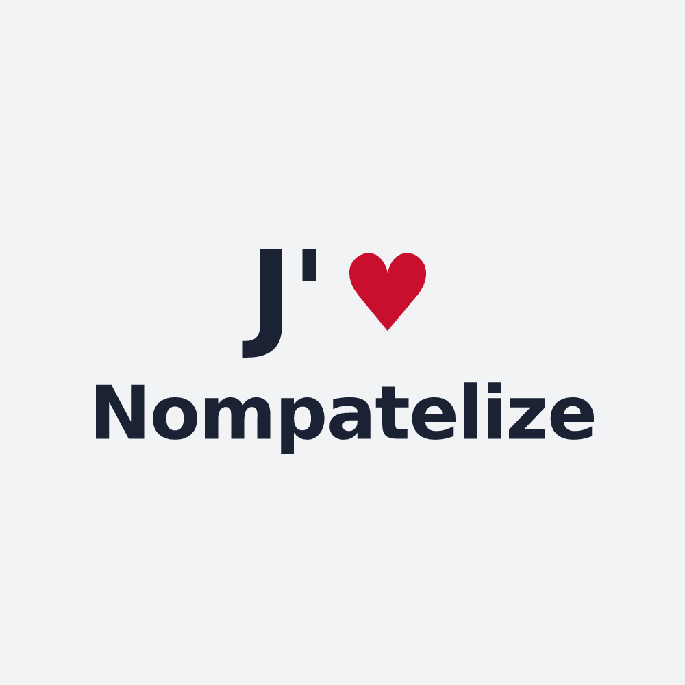 Poster personnalisé Nompatelize — design J'aime Nompatelize