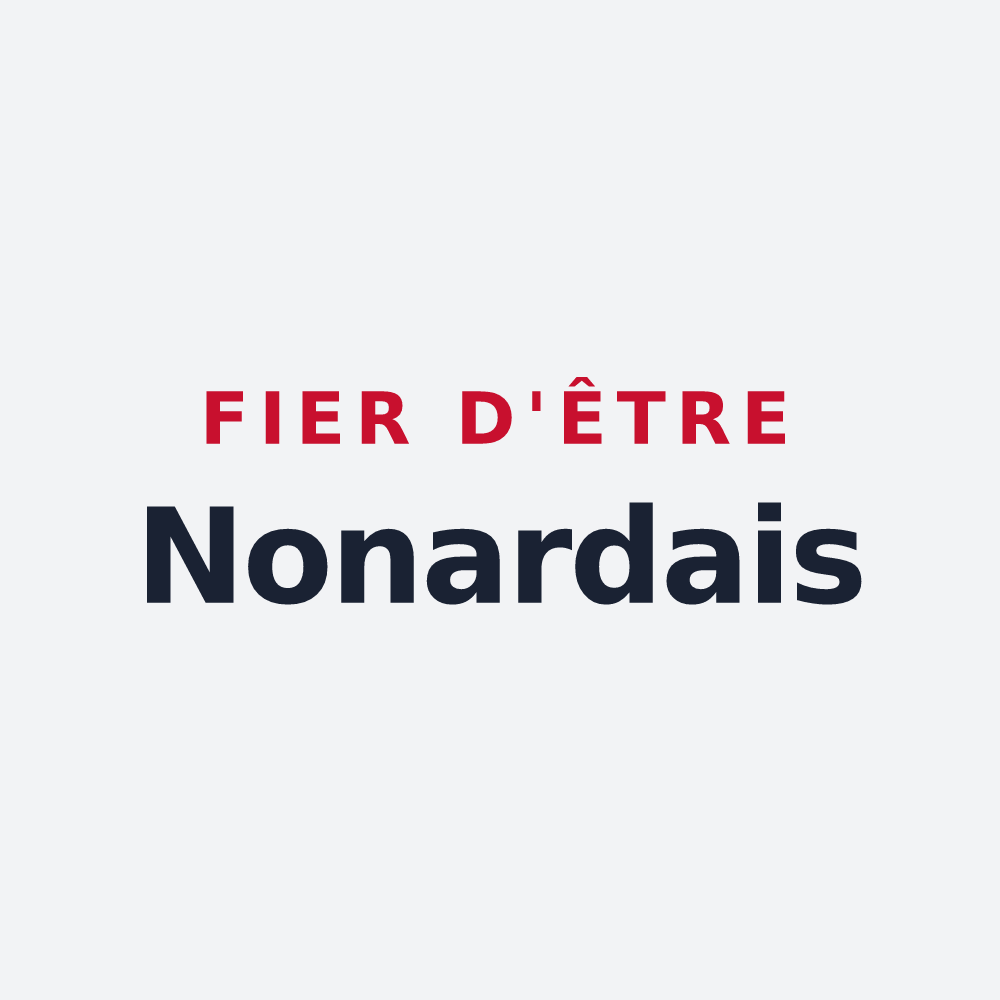 Poster « Fier d'être Nonardais » — design pour Nonards