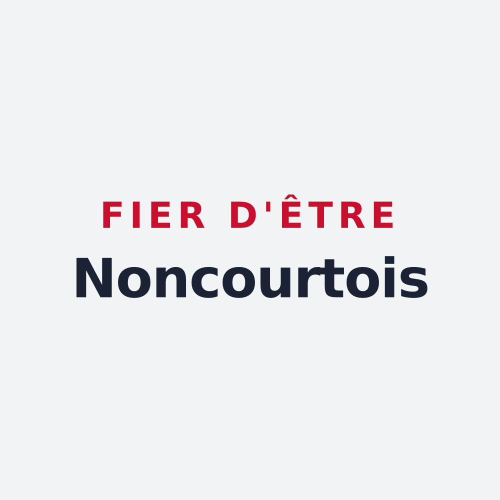 Poster « Fier d'être Noncourtois » — design pour Noncourt-sur-le-Rongeant