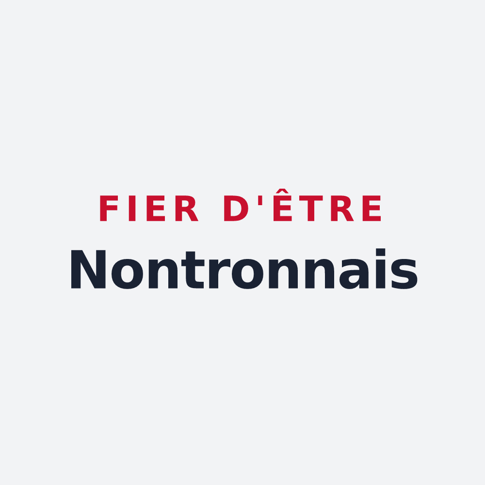 Poster « Fier d'être Nontronnais » — design pour Nontron
