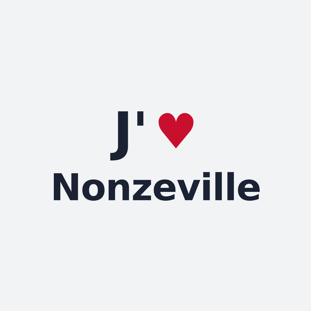 Poster personnalisé Nonzeville — design J'aime Nonzeville