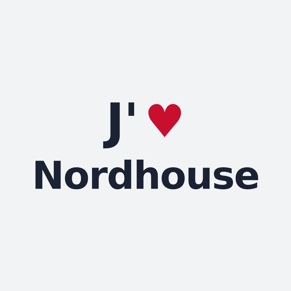 Poster personnalisé Nordhouse — design J'aime Nordhouse