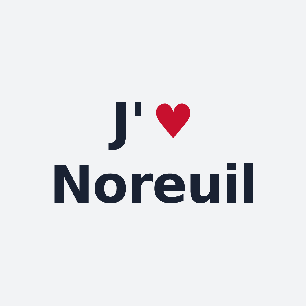 Poster personnalisé Noreuil — design J'aime Noreuil