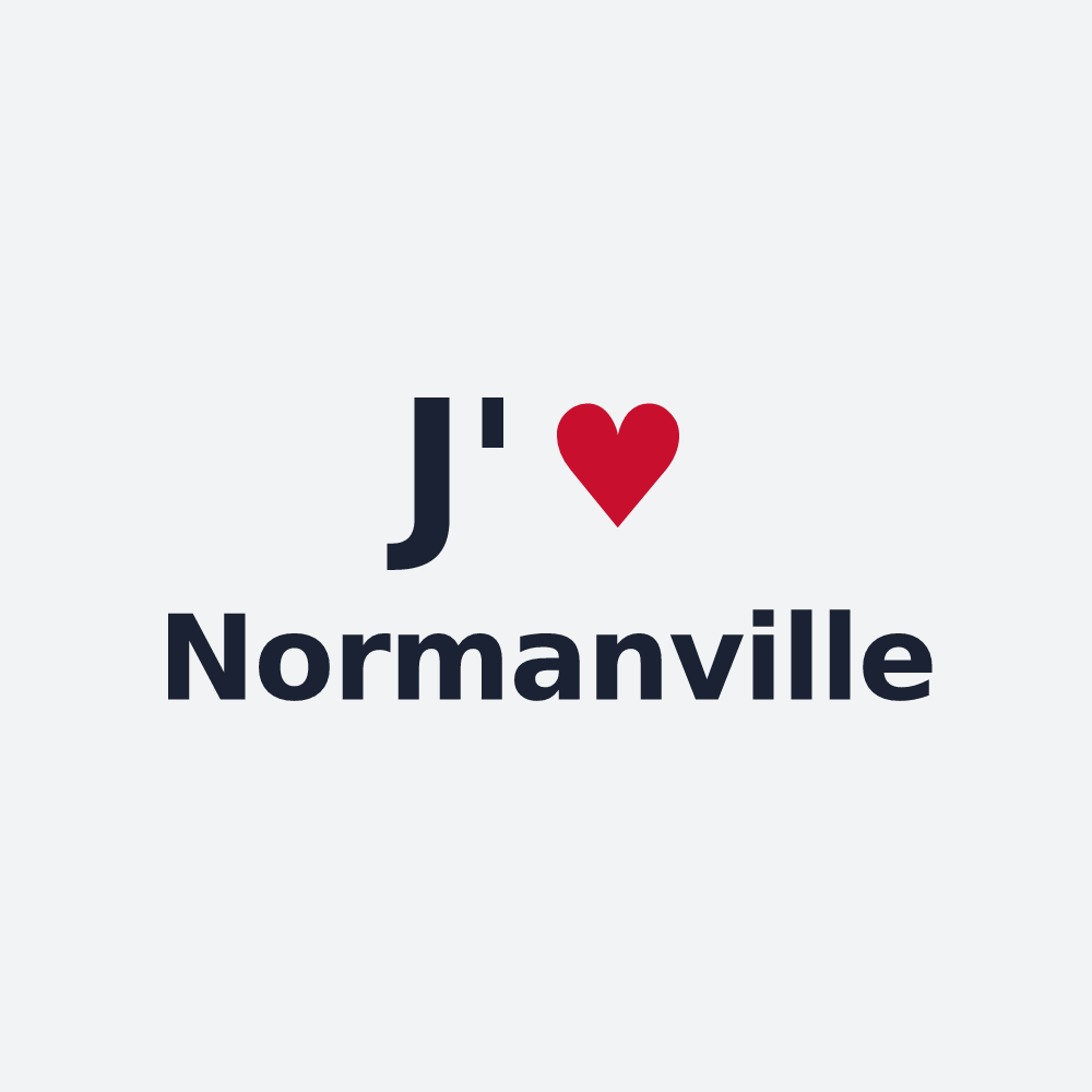 Poster personnalisé Normanville — design J'aime Normanville