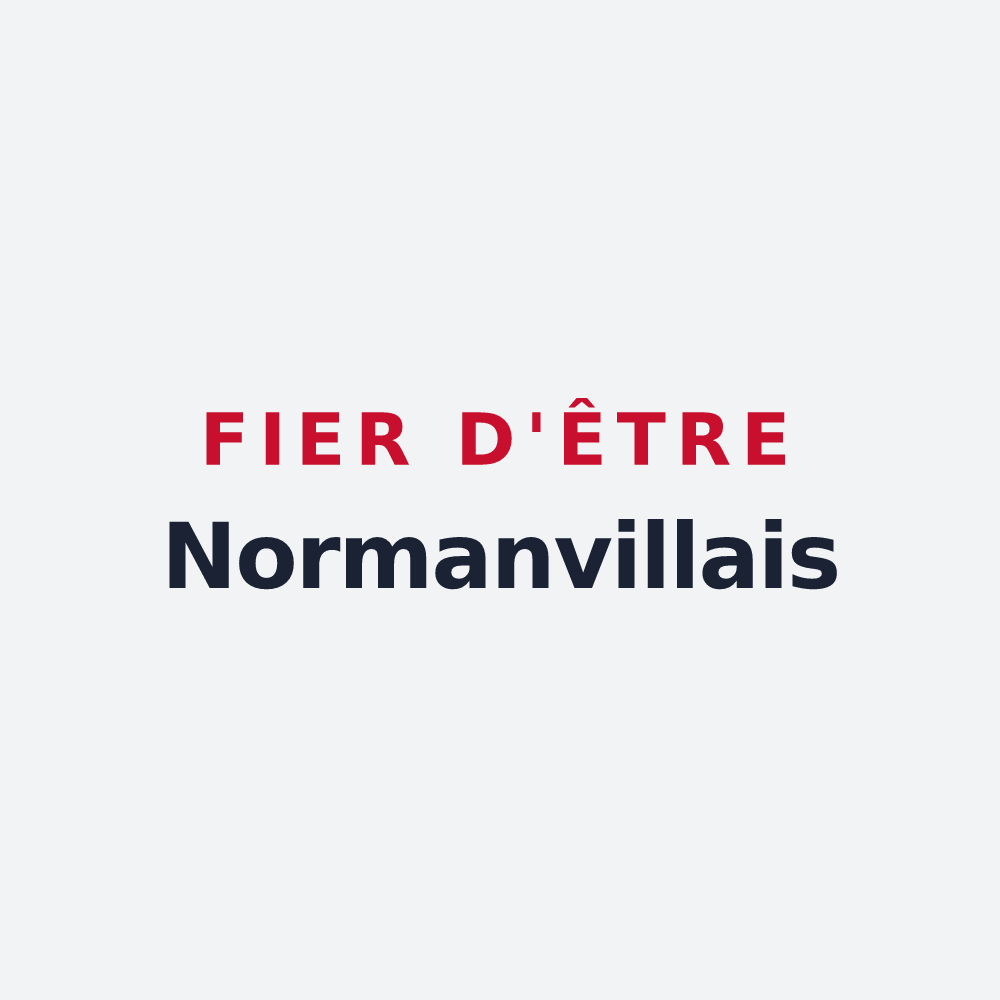 Poster « Fier d'être Normanvillais » — design pour Normanville