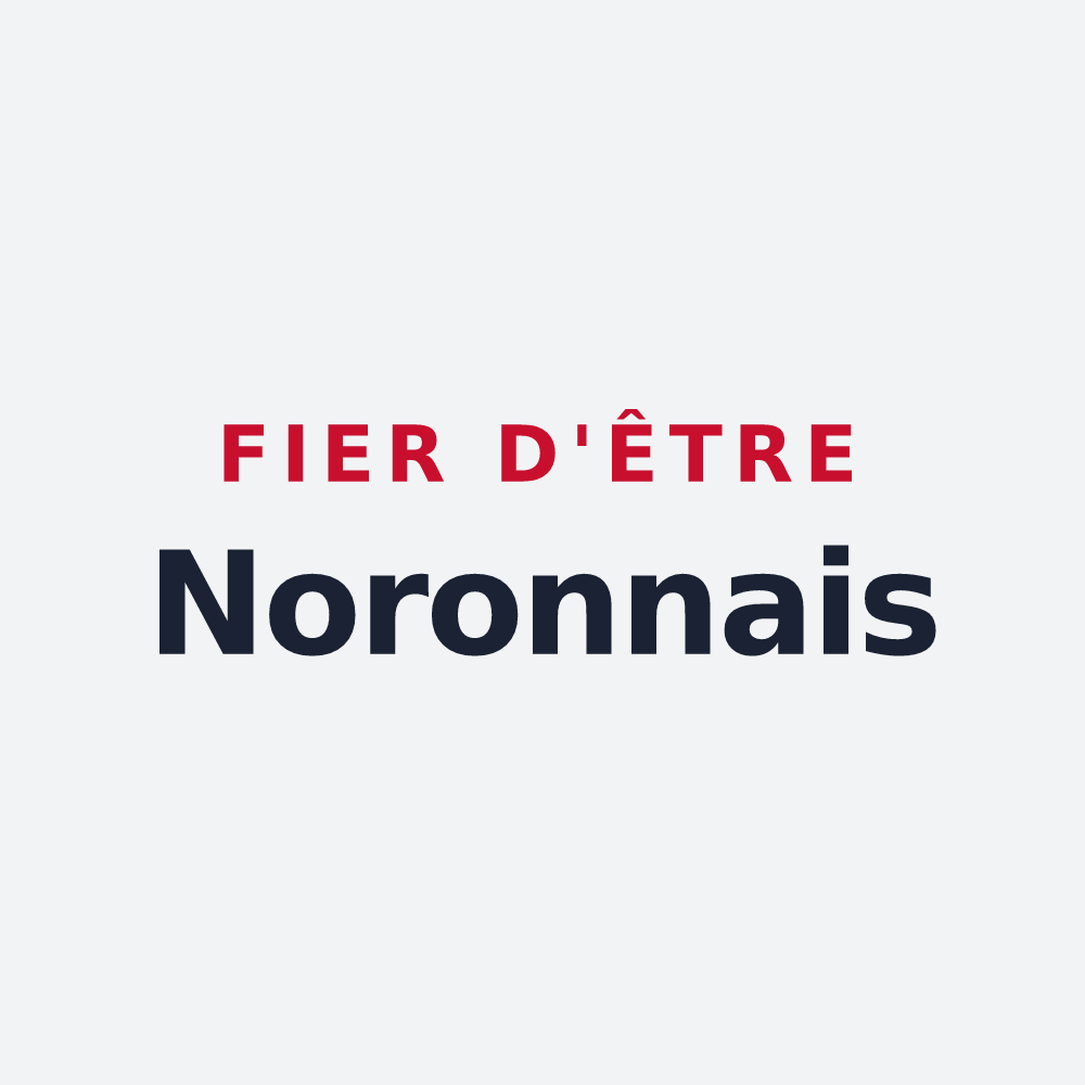 Poster « Fier d'être Noronnais » — design pour Noron-l'Abbaye