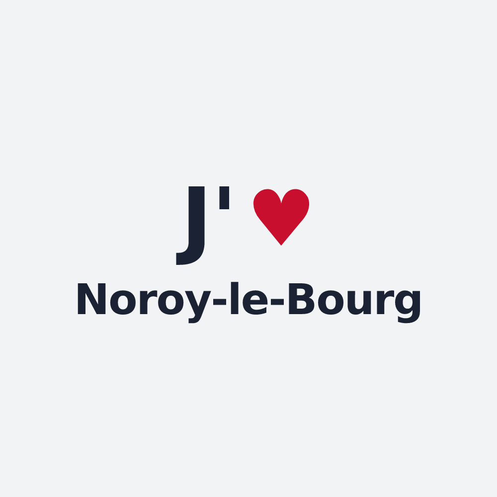 Poster personnalisé Noroy-le-Bourg — design J'aime Noroy-le-Bourg