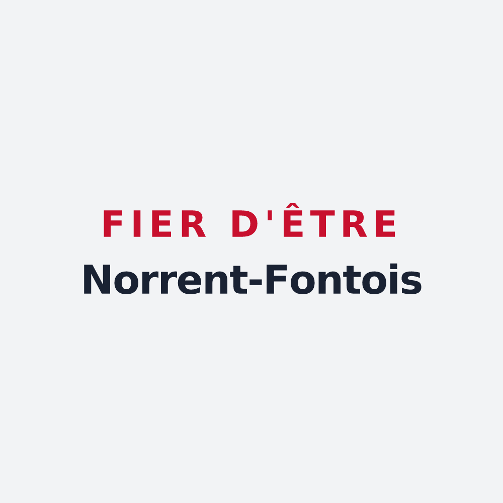 Poster « Fier d'être Norrent-Fontois » — design pour Norrent-Fontes