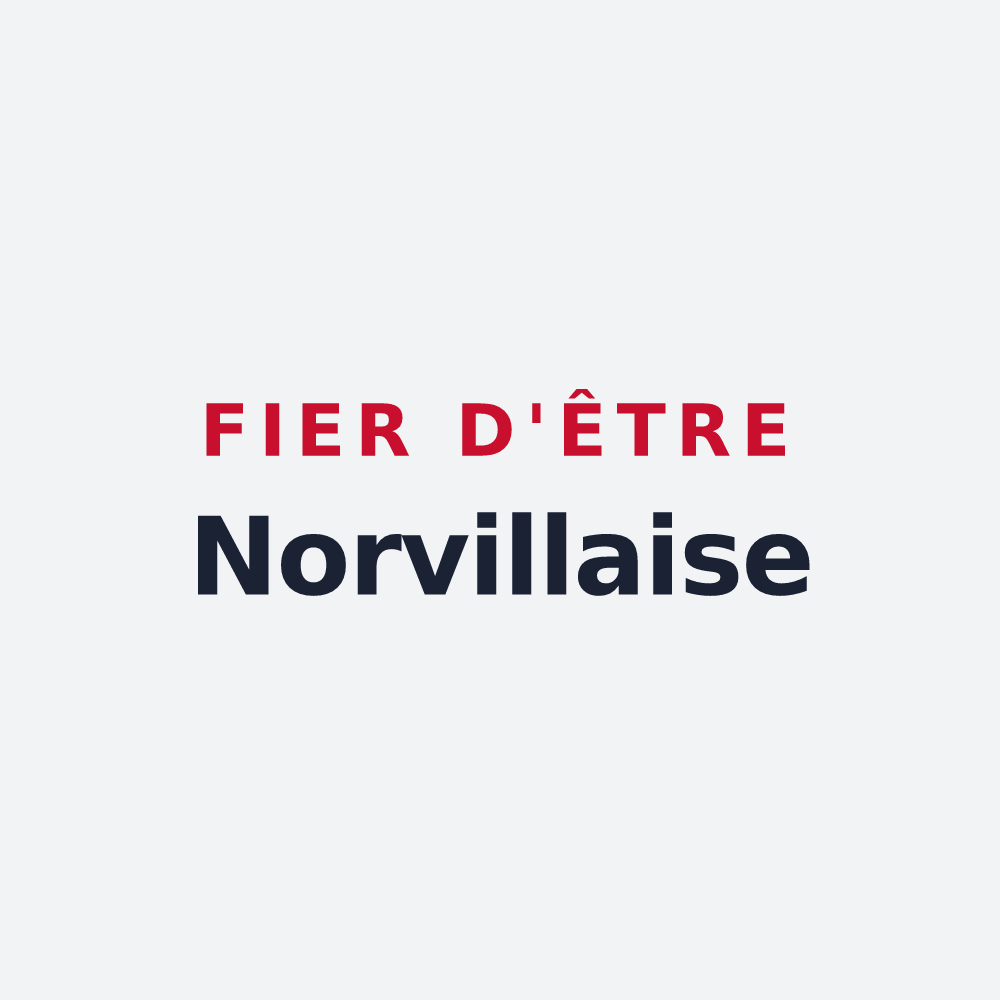 Poster « Fier d'être Norvillaise » — design pour Norville