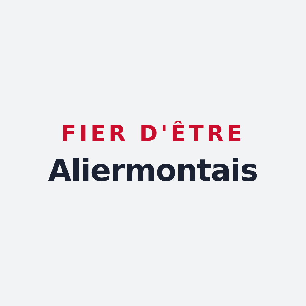 Poster « Fier d'être Aliermontais » — design pour Notre-Dame-d'Aliermont