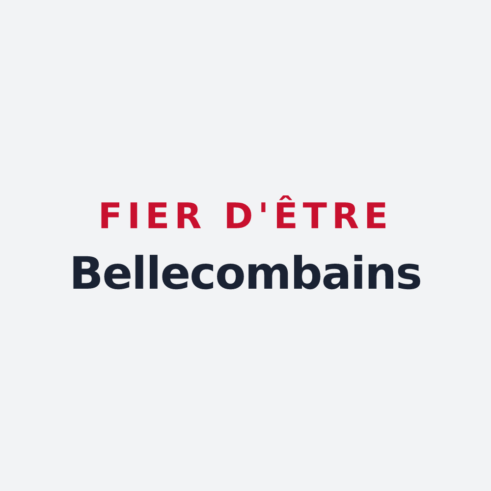 Poster « Fier d'être Bellecombains » — design pour Notre-Dame-de-Bellecombe
