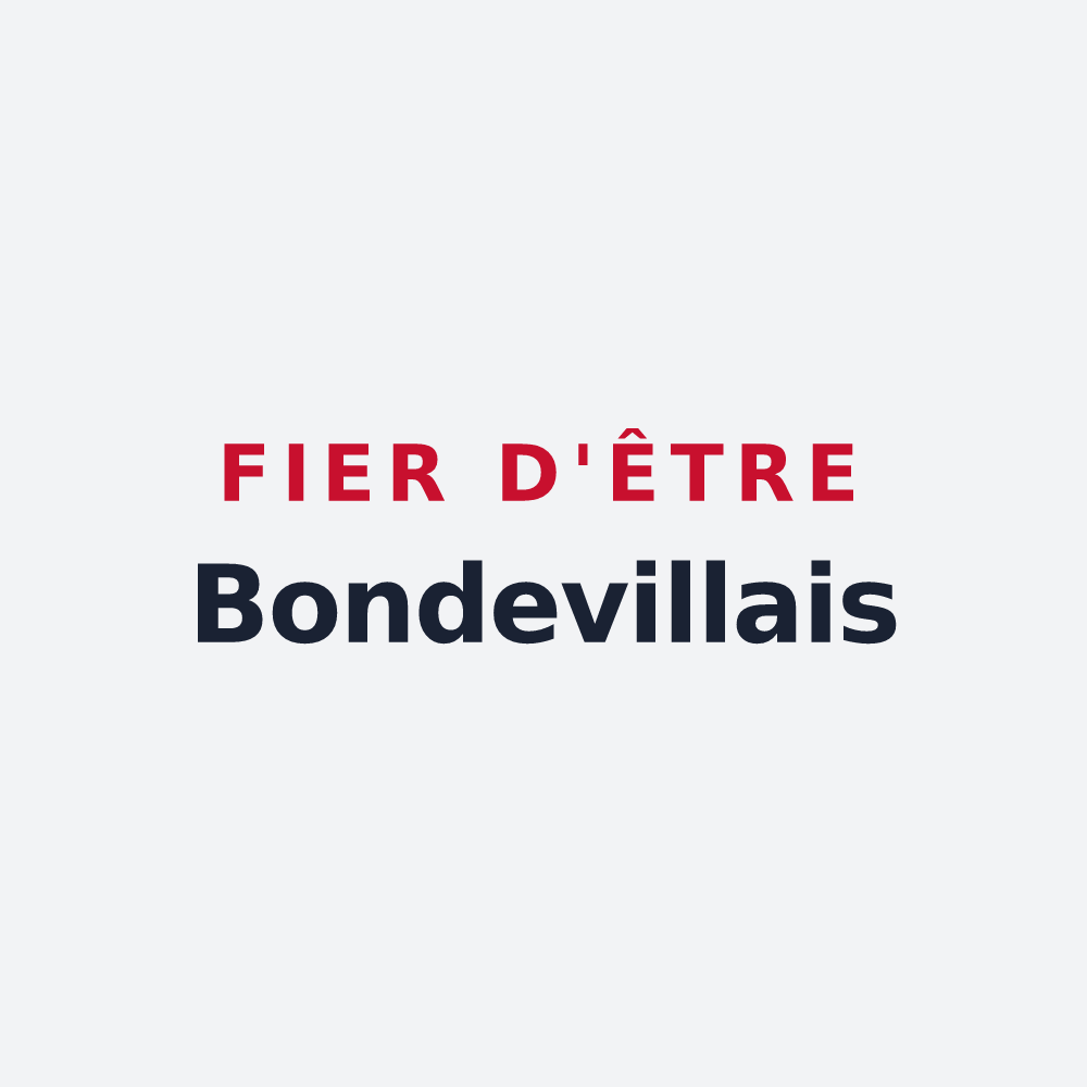 Poster « Fier d'être Bondevillais » — design pour Notre-Dame-de-Bondeville