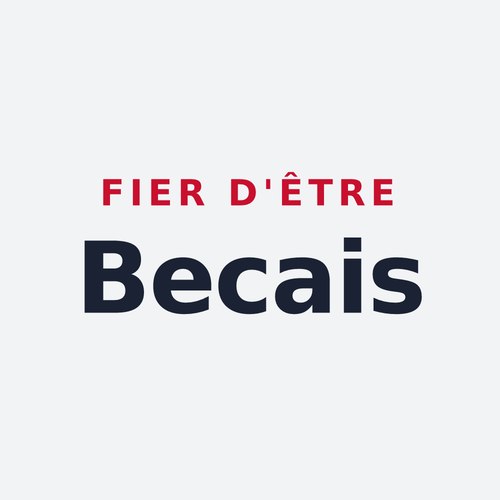 Poster « Fier d'être Becais » — design pour Notre-Dame-du-Bec