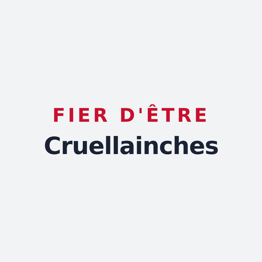 Poster « Fier d'être Cruellainches » — design pour Notre-Dame-du-Cruet