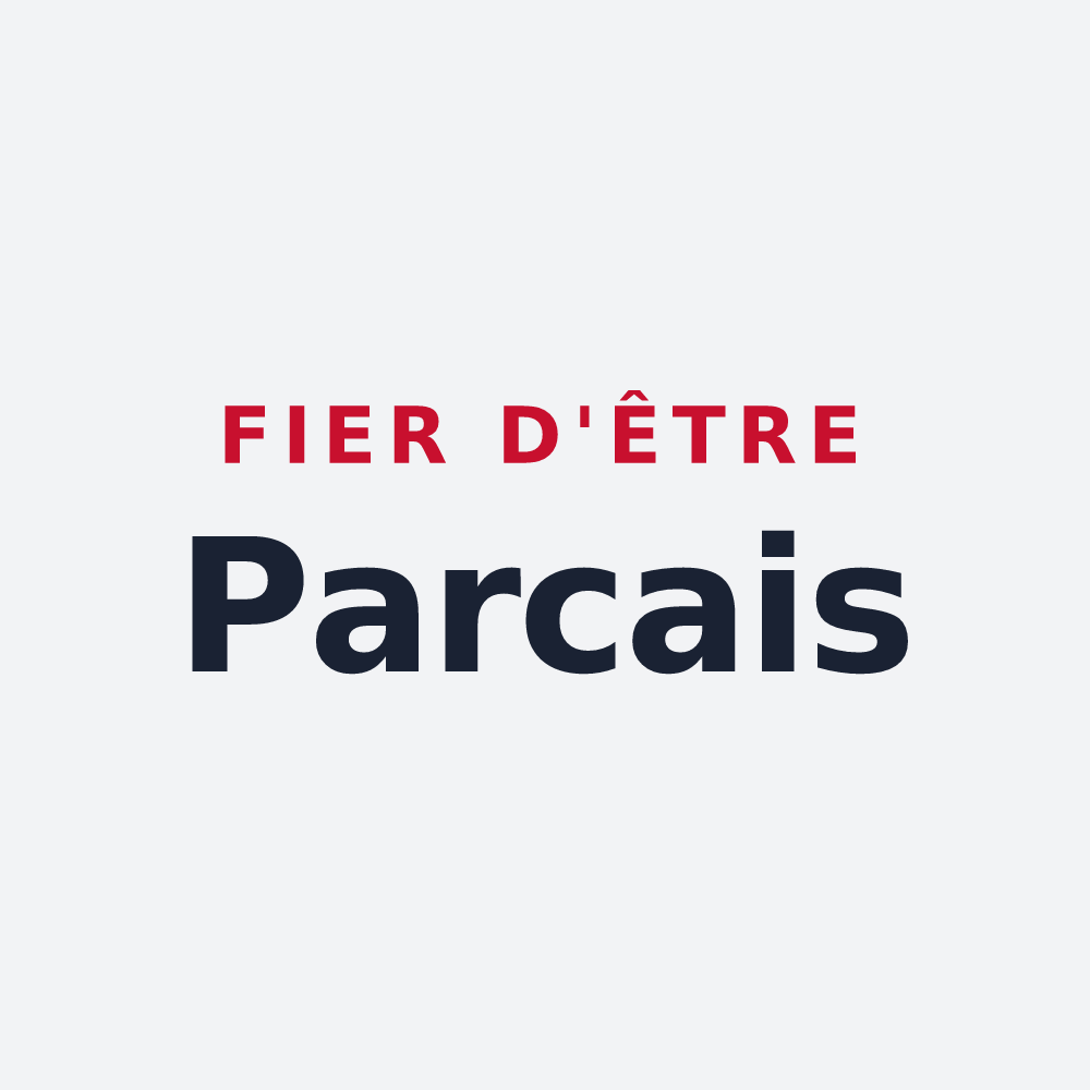 Poster « Fier d'être Parcais » — design pour Notre-Dame-du-Parc