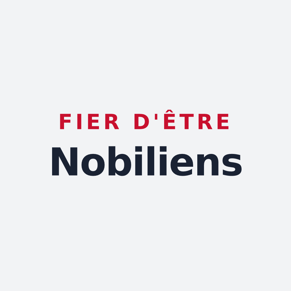 Poster « Fier d'être Nobiliens » — design pour Nouaillé-Maupertuis