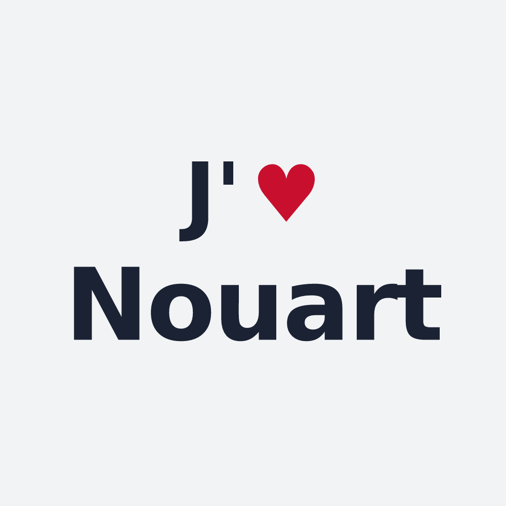 Poster personnalisé Nouart — design J'aime Nouart