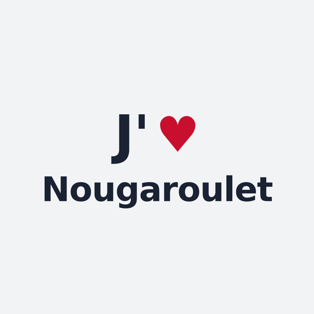 Poster personnalisé Nougaroulet — design J'aime Nougaroulet