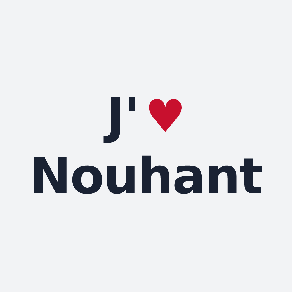 Poster personnalisé Nouhant — design J'aime Nouhant