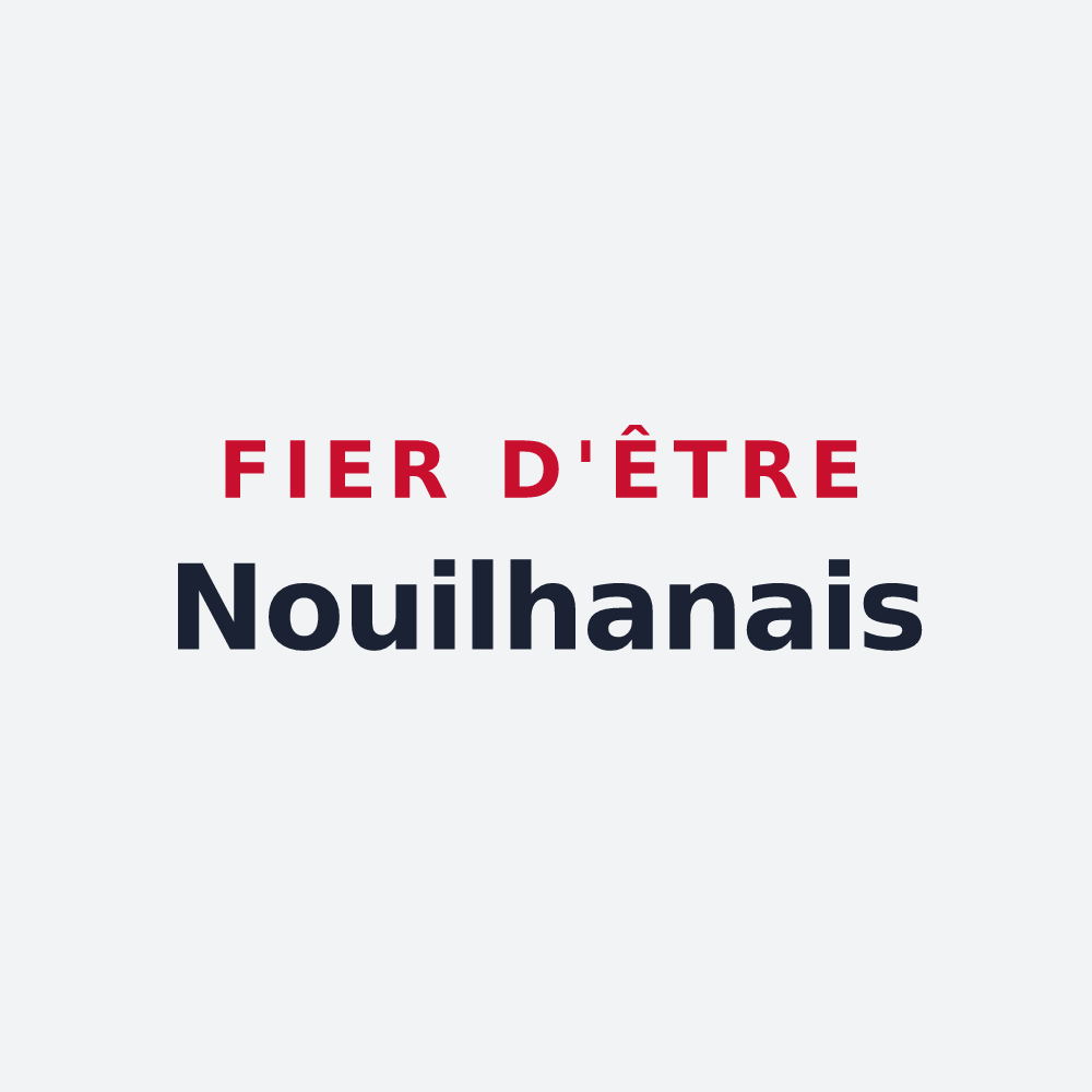 Poster « Fier d'être Nouilhanais » — design pour Nouilhan