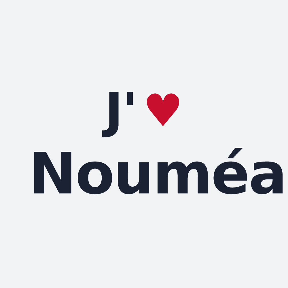 Poster personnalisé Nouméa — design J'aime Nouméa