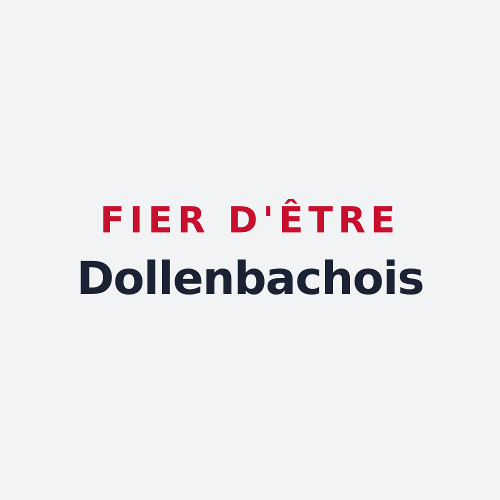 Poster « Fier d'être Dollenbachois » — design pour Nousseviller-lès-Bitche