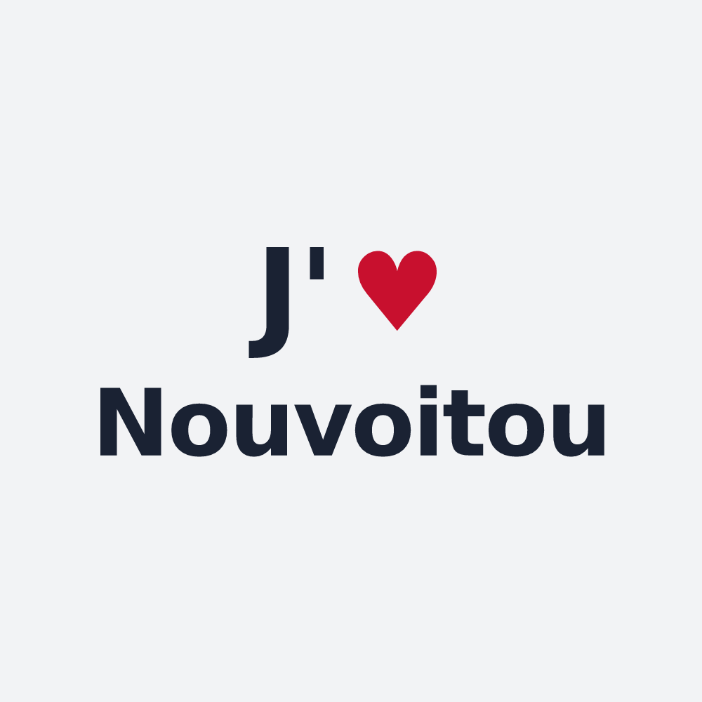 Poster personnalisé Nouvoitou — design J'aime Nouvoitou