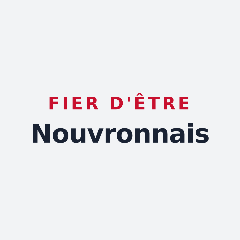 Poster « Fier d'être Nouvronnais » — design pour Nouvron-Vingré