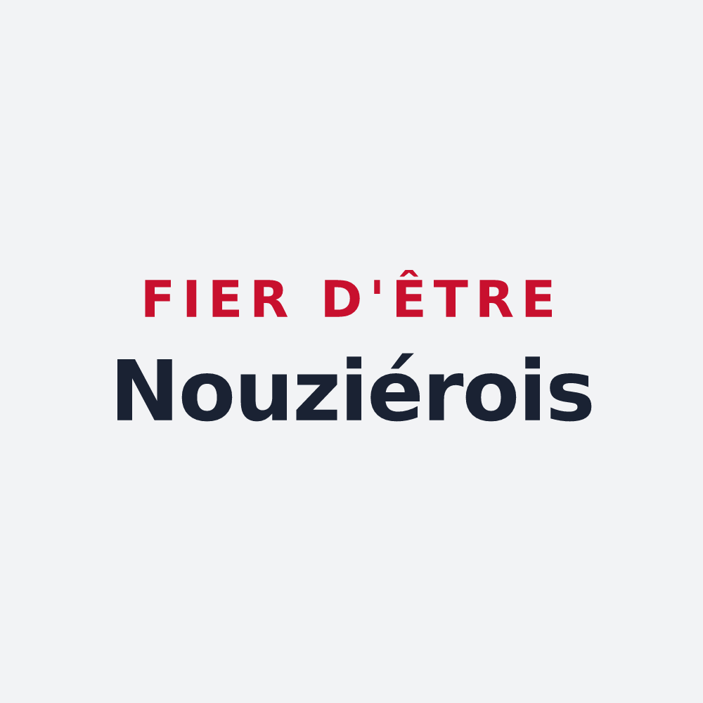 Poster « Fier d'être Nouziérois » — design pour Nouziers