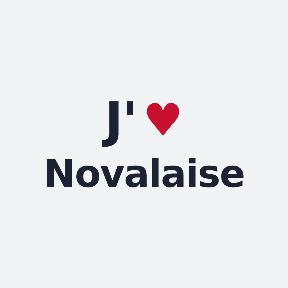 Poster personnalisé Novalaise — design J'aime Novalaise