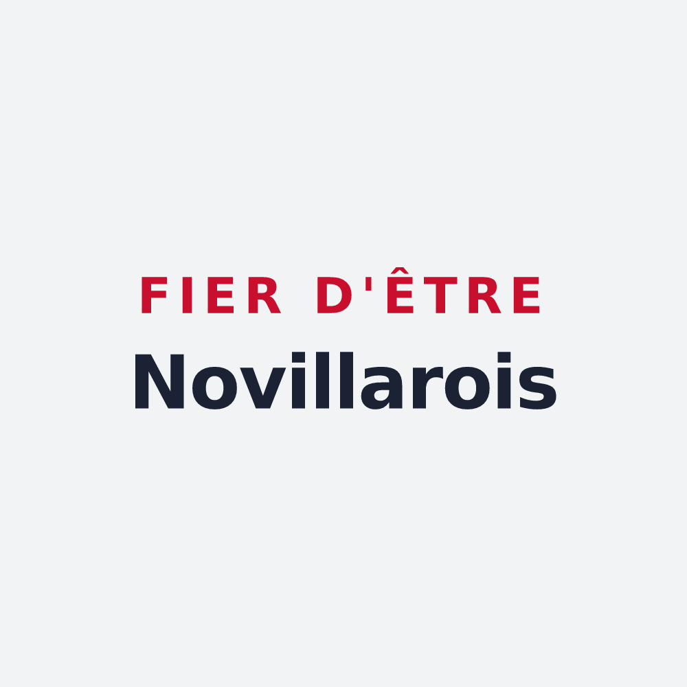 Poster « Fier d'être Novillarois » — design pour Novillars