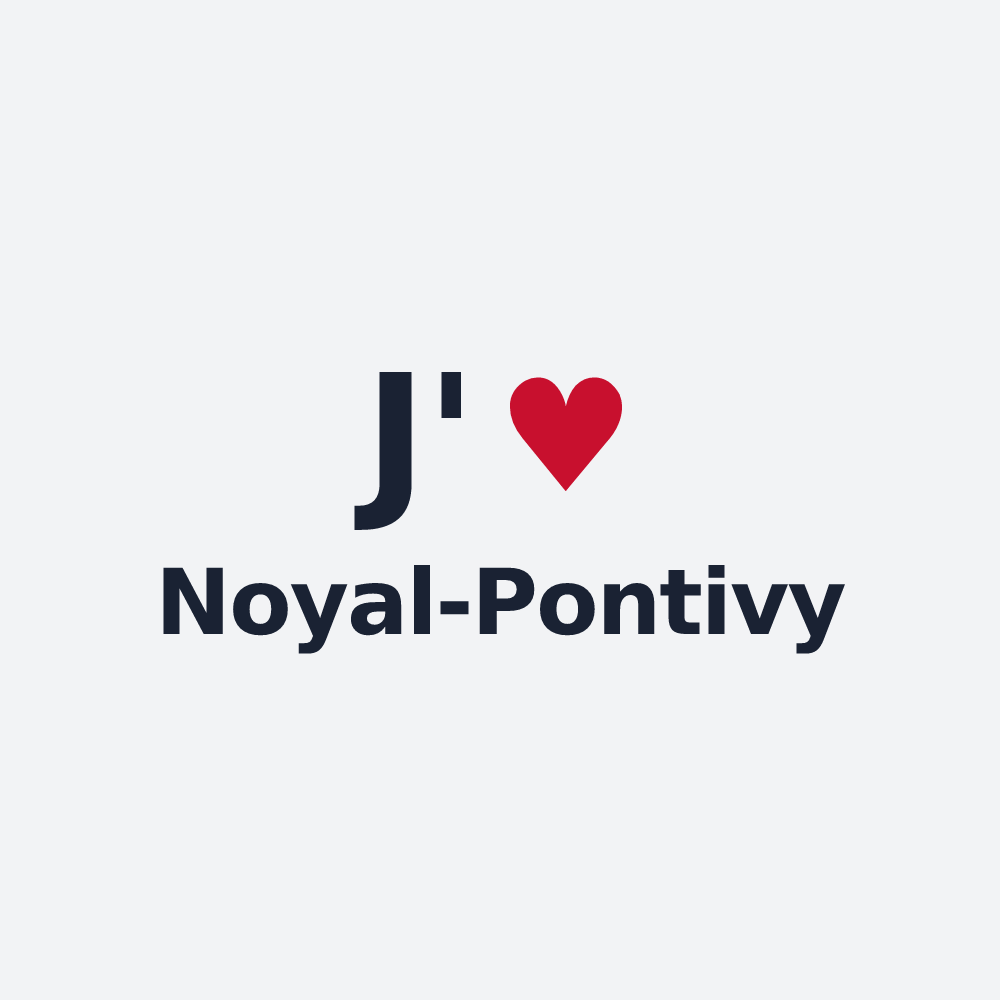 Poster personnalisé Noyal-Pontivy — design J'aime Noyal-Pontivy