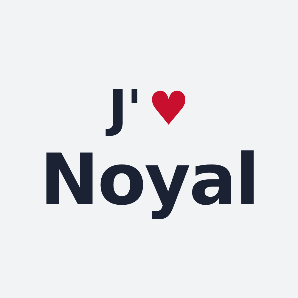 Poster personnalisé Noyal — design J'aime Noyal