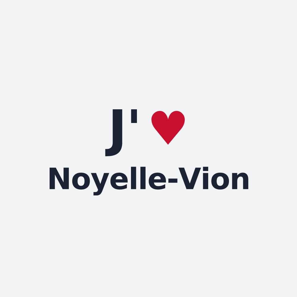 Poster personnalisé Noyelle-Vion — design J'aime Noyelle-Vion