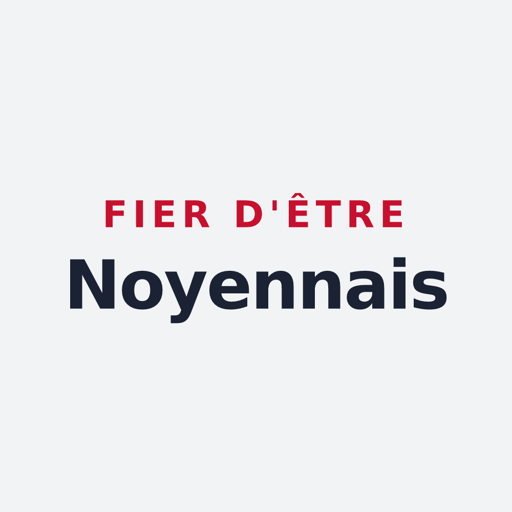 Poster « Fier d'être Noyennais » — design pour Noyen-sur-Sarthe