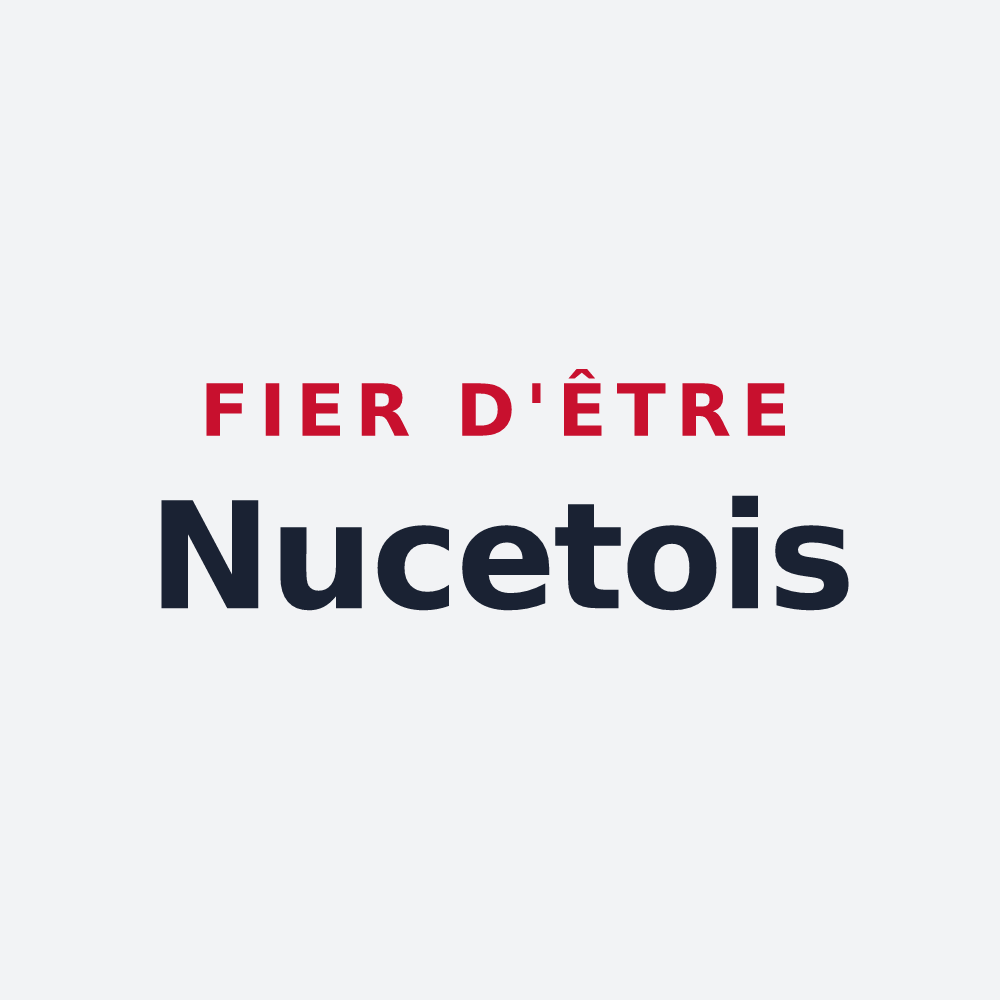 Poster « Fier d'être Nucetois » — design pour Noyers-sur-Jabron
