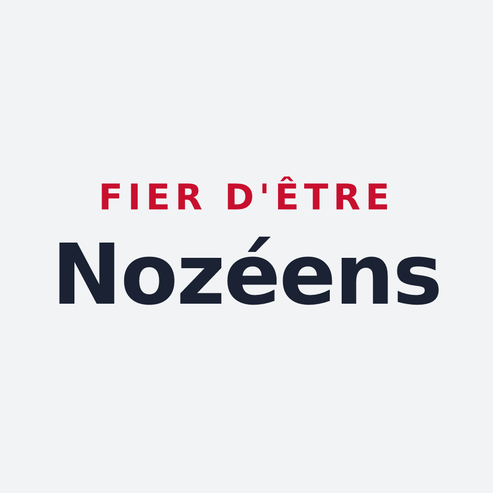 Poster « Fier d'être Nozéens » — design pour Nozay
