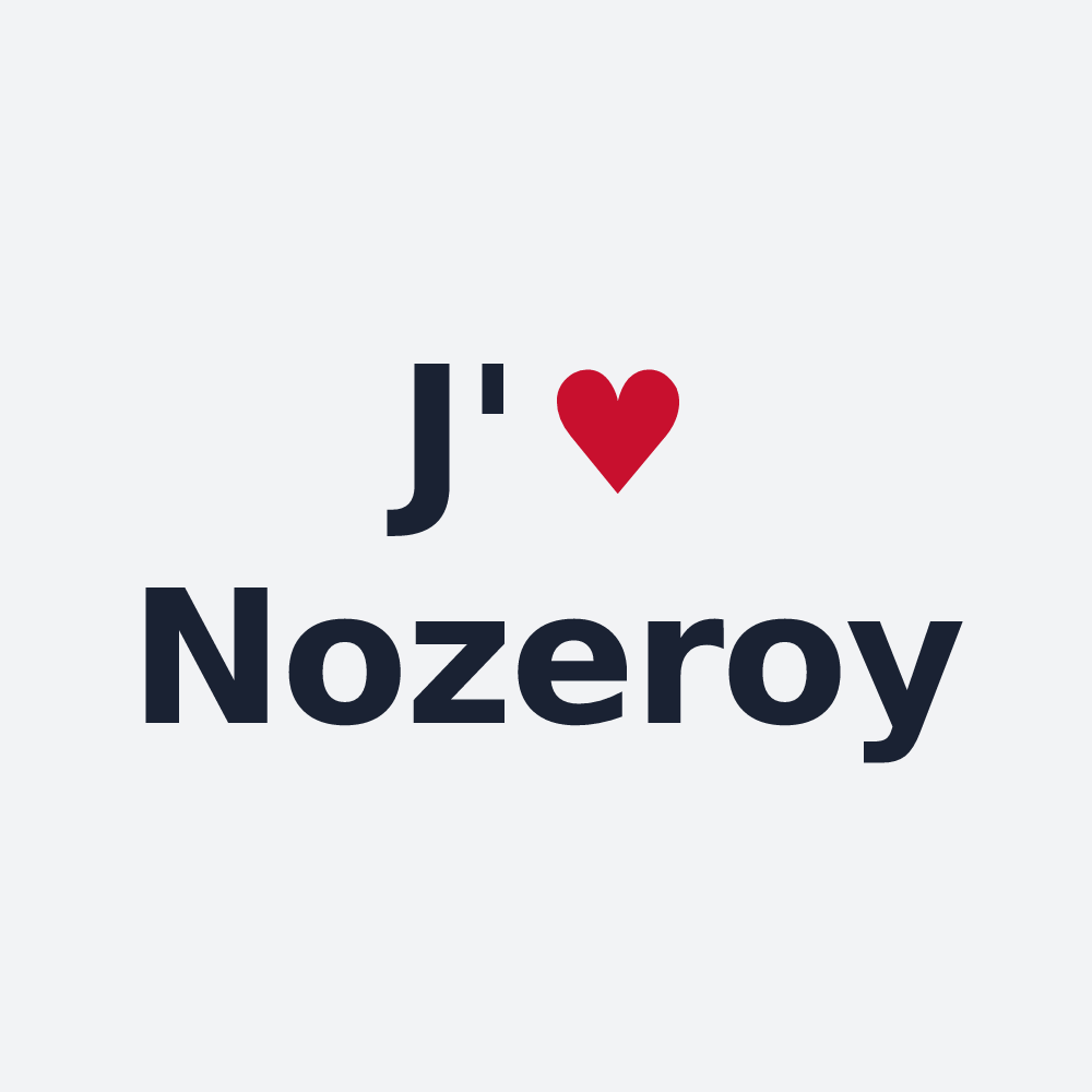 Poster personnalisé Nozeroy — design J'aime Nozeroy