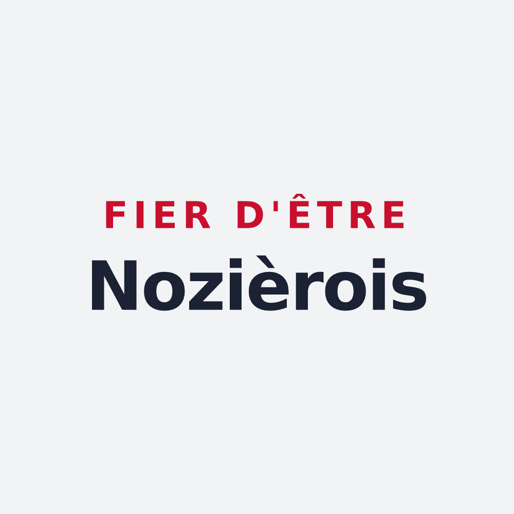 Poster « Fier d'être Nozièrois » — design pour Nozières