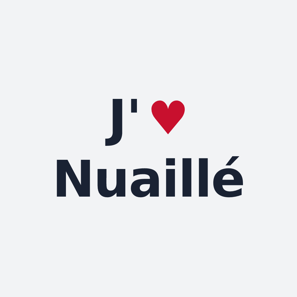 Poster personnalisé Nuaillé — design J'aime Nuaillé